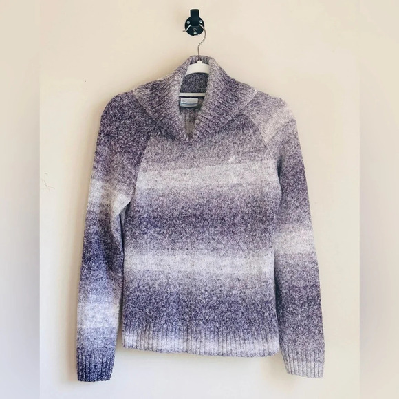 Columbia Turtleneck Sweater Purple Gradient - Size XS - Picture 2 of 9